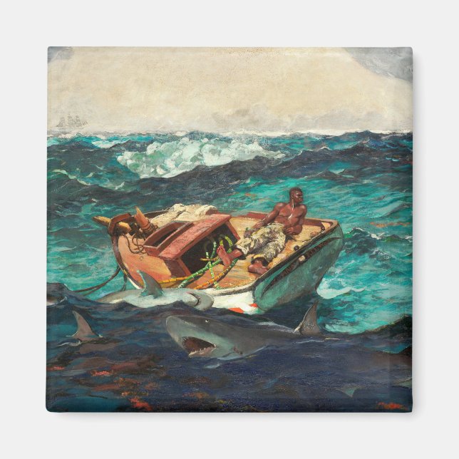 Aimant The Gulf Stream (1899) par Winslow Homer (Devant)