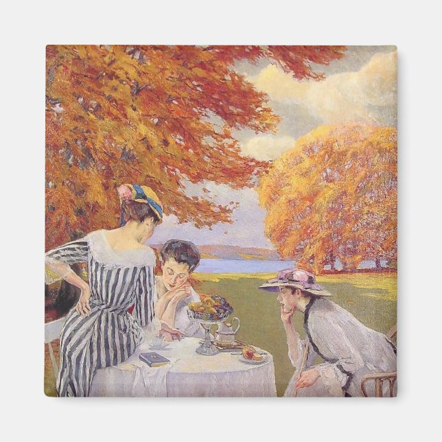 Aimant Thé l'après-midi dans le parc (Devant)
