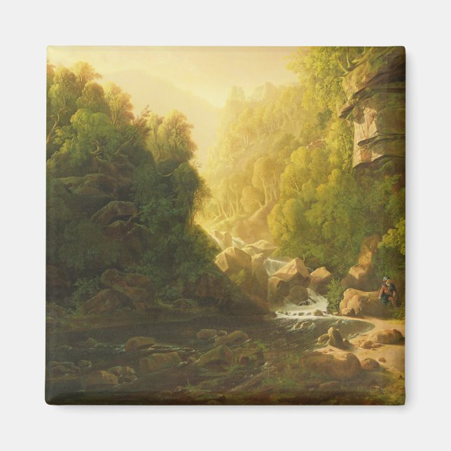 Aimant The Mountain Torrent, c.1820-30 (oil on canvas) (Devant)