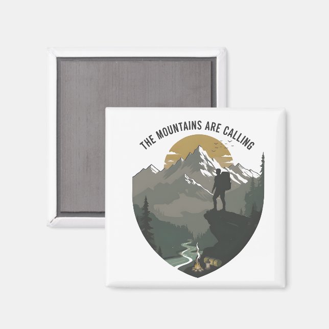 Aimant The Mountains Are Calling (Recto/Verso)