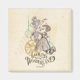 Aimant The Queen & Mad Hatter   Looking for Wonderland