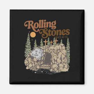 Aimant The Stone Was Rolled Away He Is Alive Retro Christ