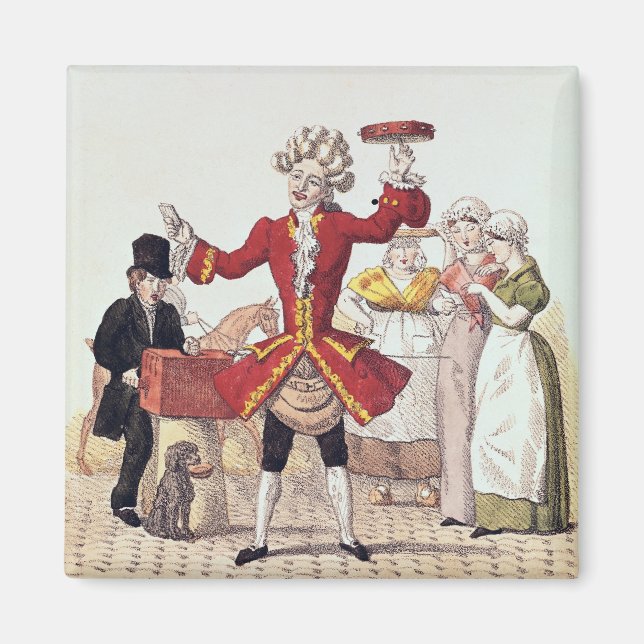 Aimant The Street Singer, gravé par Alois Senefelder (Devant)
