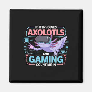 Aimant Thème d'anime axolotl kawaii pour joueur amusant p