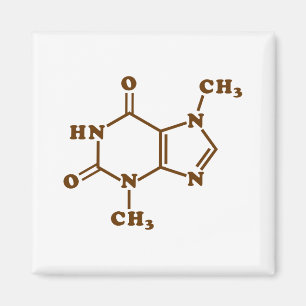Aimant Théobromine au chocolat Formule chimique moléculai