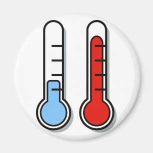 Aimant thermomètre froid