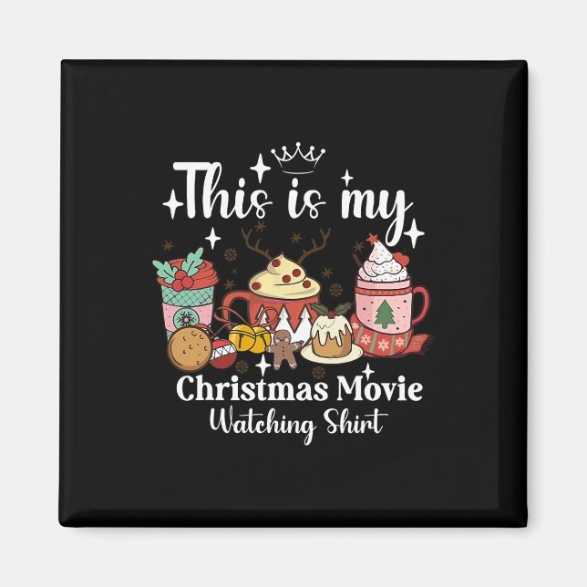 Aimant This Is My Christmas Movie Watching Shirt Family M (Devant)