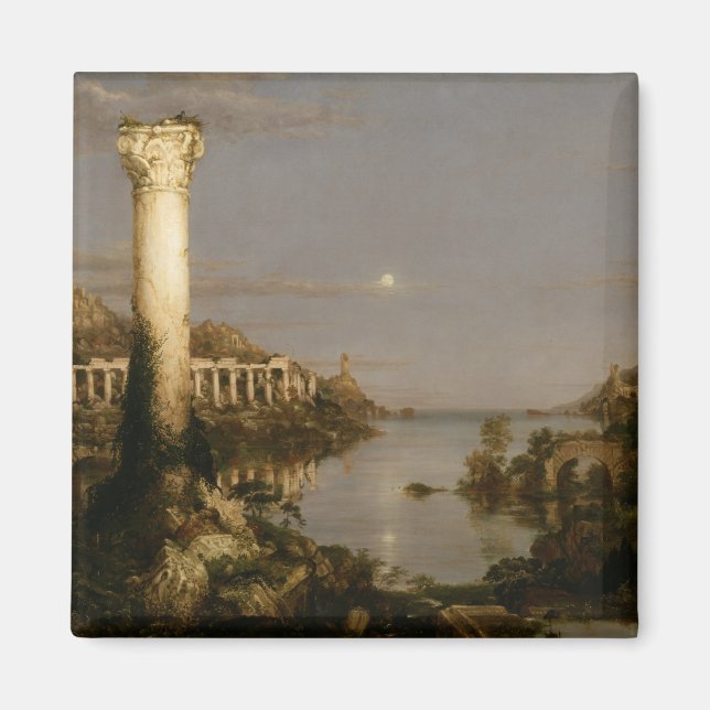 Aimant Thomas Cole Le cours de la désolation de l'Empire (Devant)