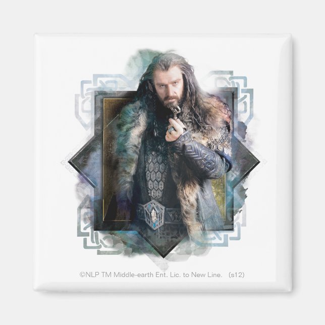 Aimant THORIN OAKENSHIELD™ - Graphique de caractères (Devant)