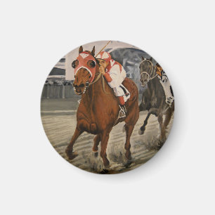 Aimant Thoroughbred Race Horse Wins Classic