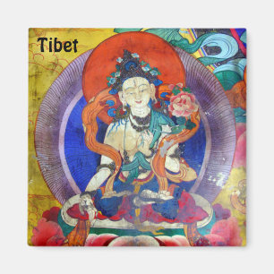 Aimant Tibet - Bouddha d'Heruka, Ancien (Aimant de Frigo)