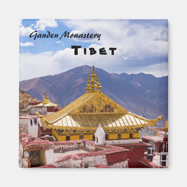 Aimant Tibet - Monastère bouddhique de Ganden (Devant)
