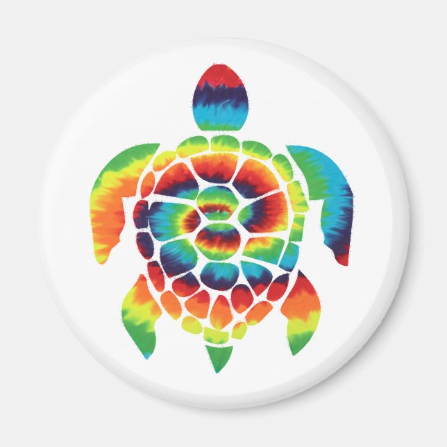Aimant Tie Dye Turtle (Devant)