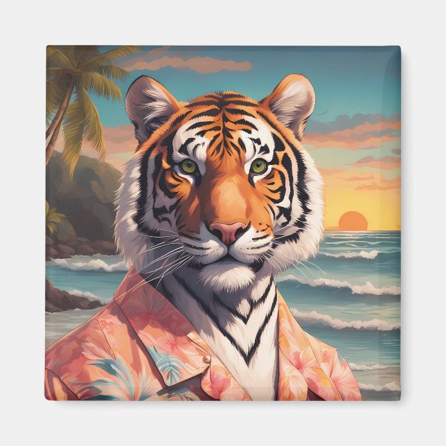 Aimant Tiger Holiday (Devant)