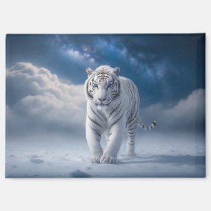Aimant Tiger Wild Majestic Animal Une nuit étoilée Galaxy