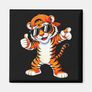 Aimant Tigre avec lunettes de soleil tigre animal tigre h