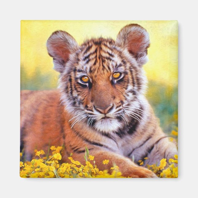 Aimant Tigre Baby Cub (Devant)