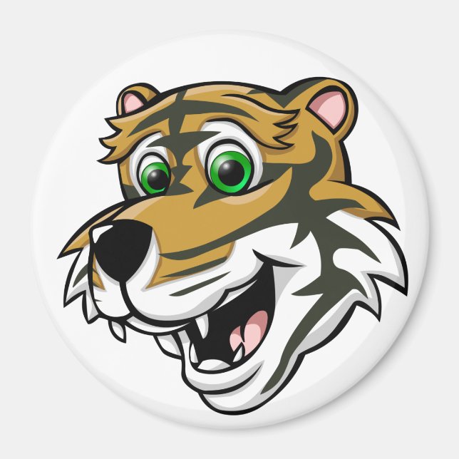 Aimant Tigre de dessin (Devant)