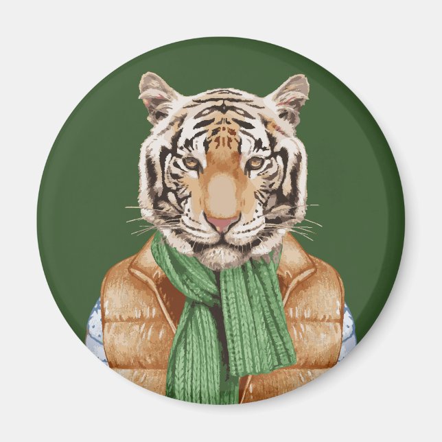 Aimant Tigre de gilet (Devant)