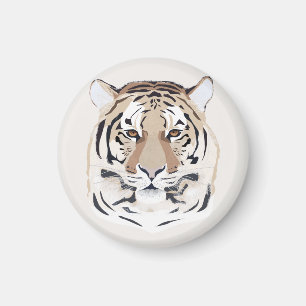 Aimant Tigre, visage de tigre, symbole 2022