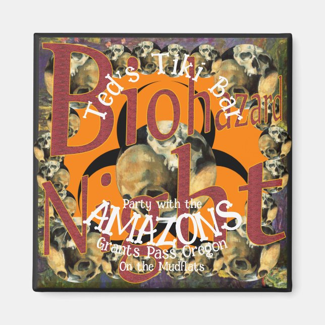 Aimant Tiki Bar Party avec les Amazones sur les Mudflats (Devant)