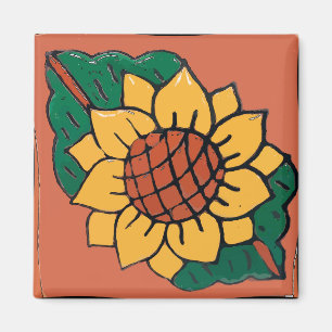 Aimant Tile de tournesol mexicaine