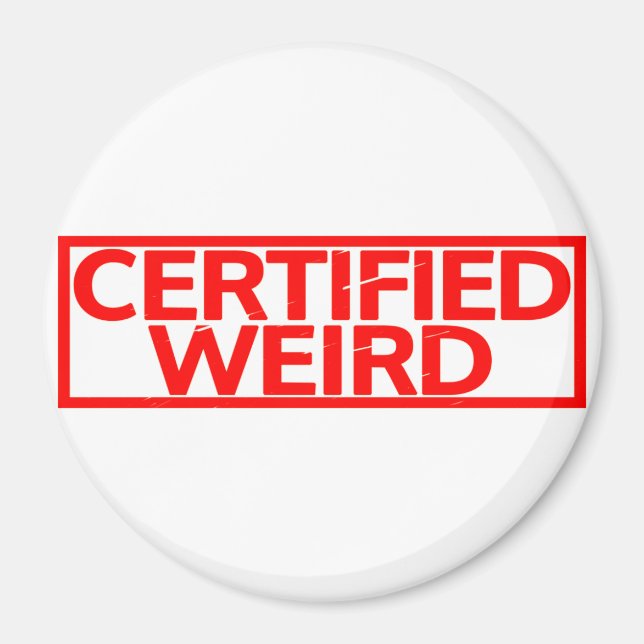 Aimant Timbre bizarre certifié (Devant)