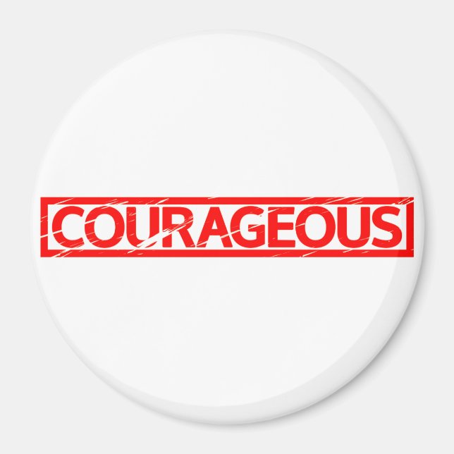 Aimant Timbre courageux (Devant)