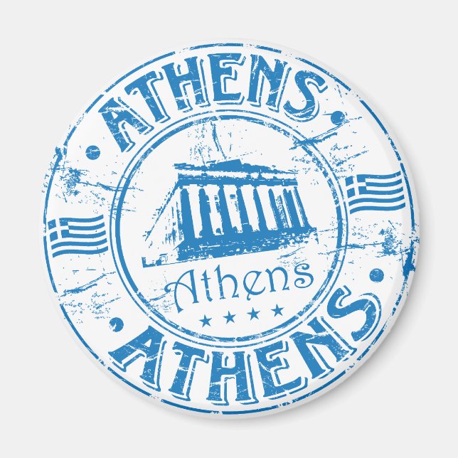 Aimant Timbre d'Athènes (Devant)