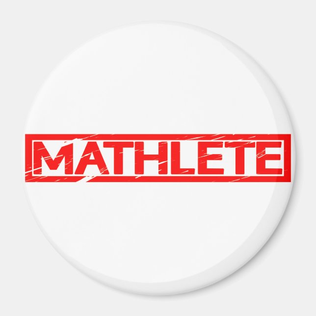 Aimant Timbre Mathlete (Devant)