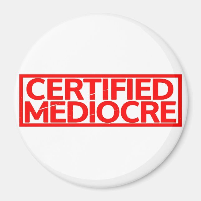 Aimant Timbre médiocre certifié (Devant)