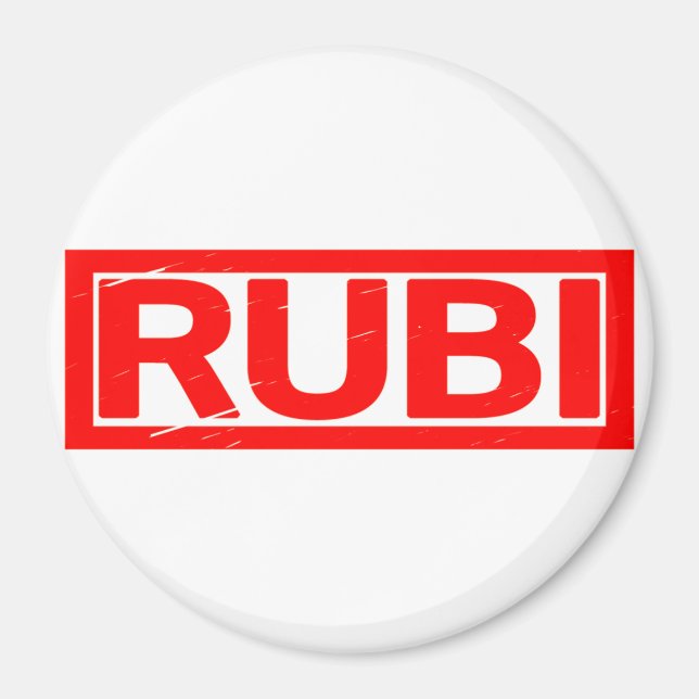 Aimant Timbre Rubi (Devant)