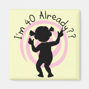 Aimant Time Warp 40 T-shirts et cadeaux