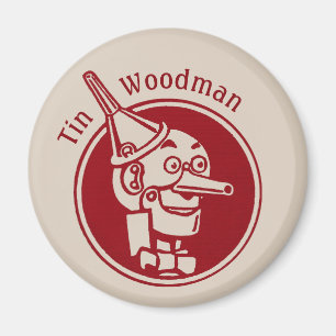 Aimant Tin Woodman (Tin Man) Face CC0902 Magnifique Assis
