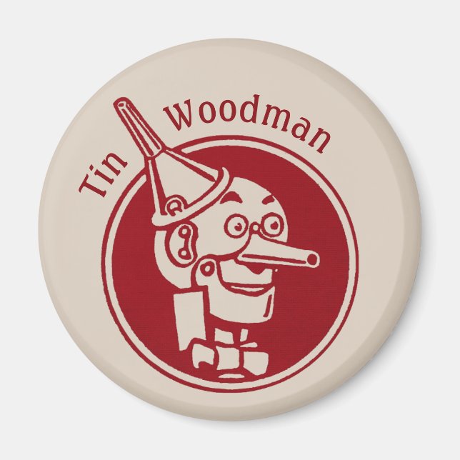 Aimant Tin Woodman (Tin Man) Face CC0902 Magnifique Assis (Devant)