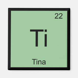 Aimant Tina Nom Chimie Élément Tableau périodique
