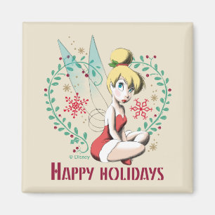 Aimant Tinker Bell Joyeuses Fêtes Vintages