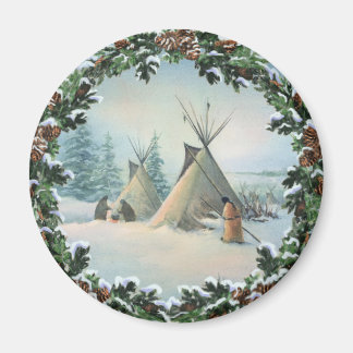 Aimant TIPI CAMP SQUAW & BOUGHES par SHARON SHARPE