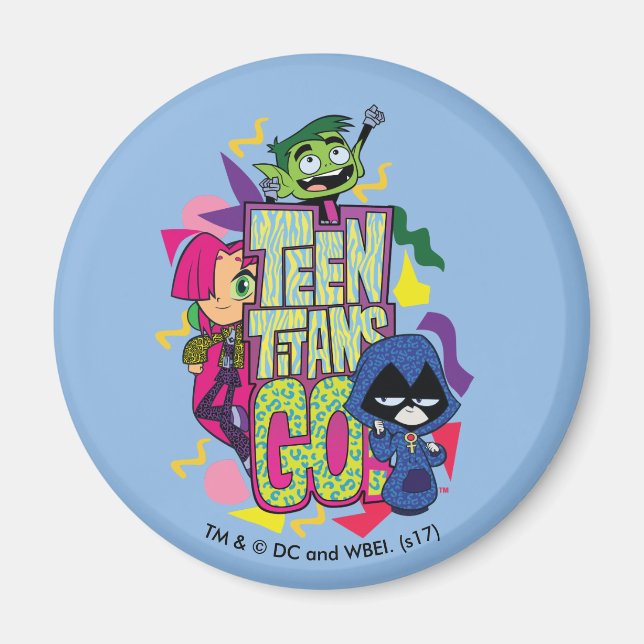 Aimant Titans Ados, partez ! | Logo Poster de animal "Fil (Devant)