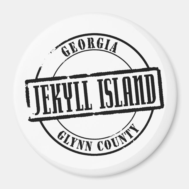 Aimant Titre de l'île Jekyll (Devant)