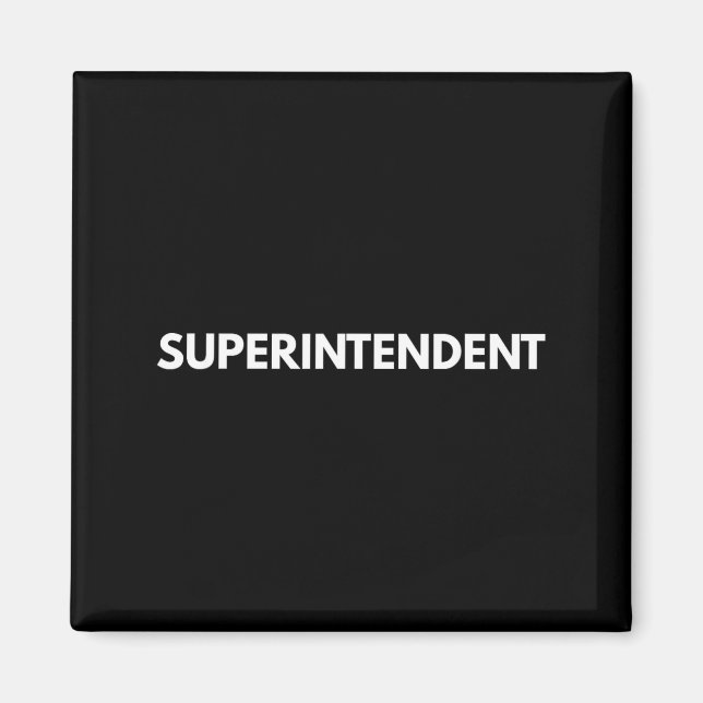 Aimant Titre d'emploi de surintendant Construction, admin (Devant)