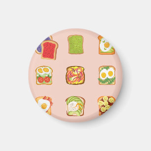 Aimant Toast Brunch