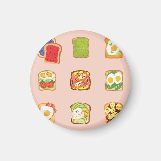 Aimant Toast Brunch (Devant)