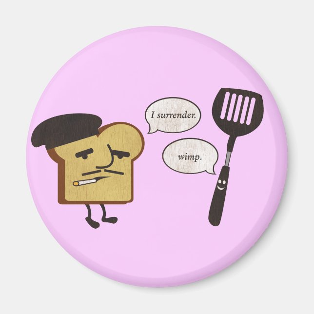 Aimant Toast français contre Spatula (Devant)