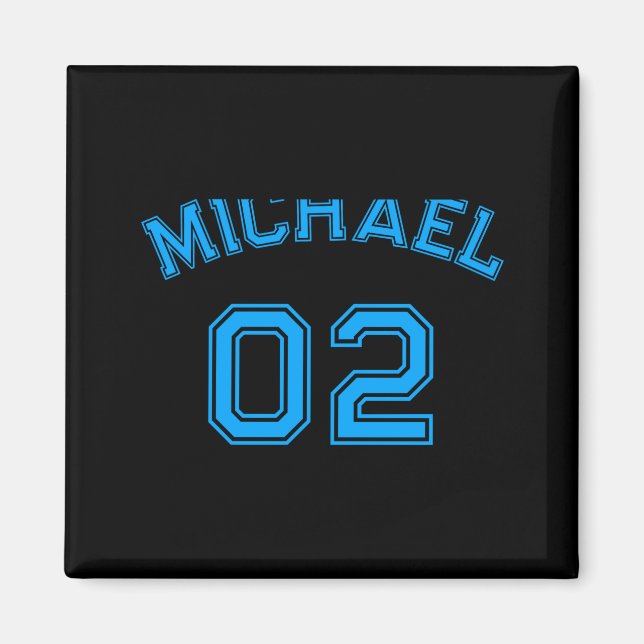 Aimant Toddler Boy Blue Name Jersey Number Srts Cotton To (Devant)