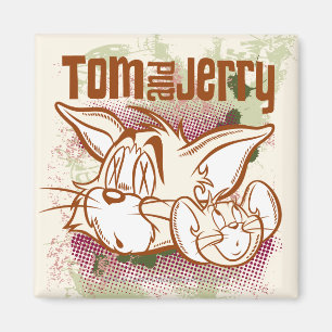 Aimant Tom et Jerry Brown et vert