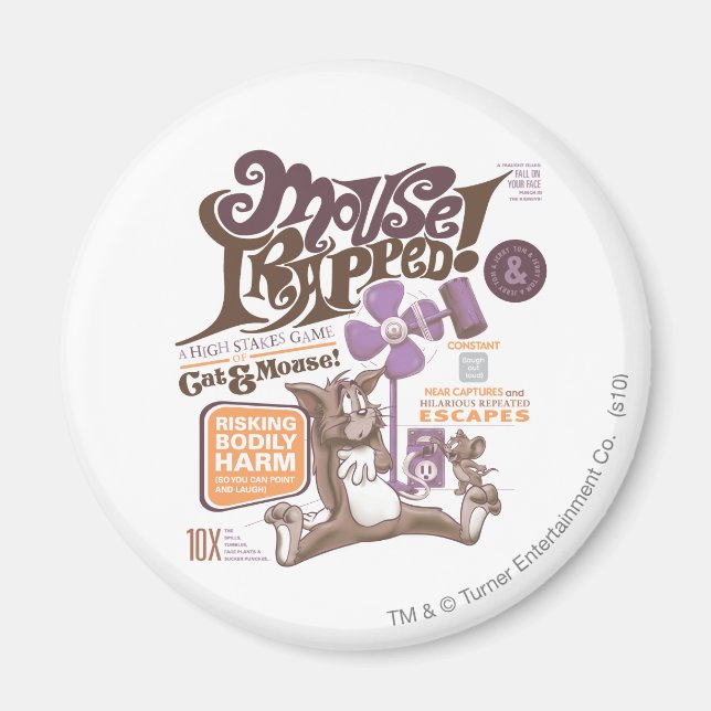 Aimant Tom et Jerry Mouse piégés (Devant)