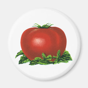 Aimant Tomate rouge vintage, légumes et fruits
