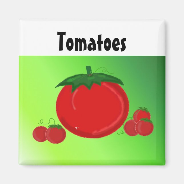 Aimant Tomates rouges juteuses (Devant)