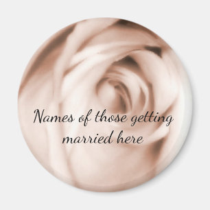 Aimant Tons de rose rouge mariage
